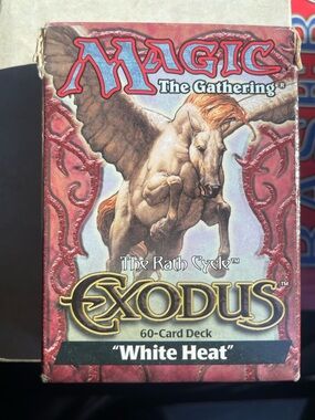 Magic: The Gathering Exodus "White Heat" 60-Card Deck-As Is